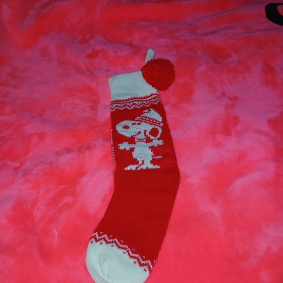 VTG 1958 Hallmark Snoopy Holiday Stocking Knit W/PomPom AMAZING CONDITION - Picture 3 of 12